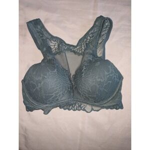 PINK Victoria's Secret Teal Lace Bralette Small S P Bralette Style Top